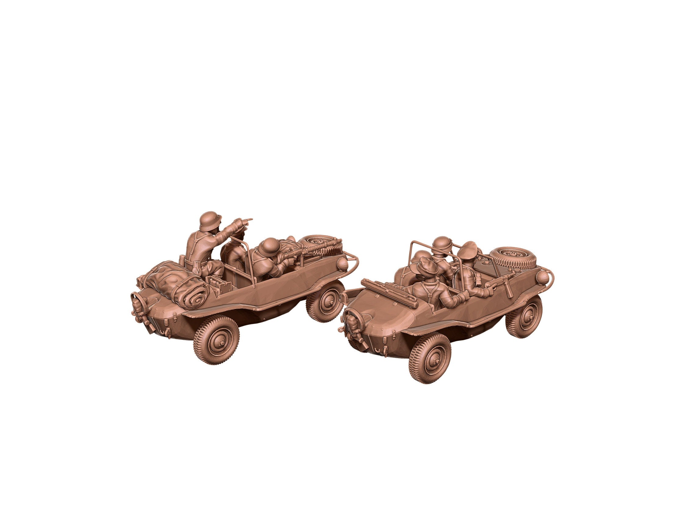 Schwimmwagen - German Army - Great for Table Top War Games And Dioramas - Resin 28mm Miniatures - Eskice Miniature
