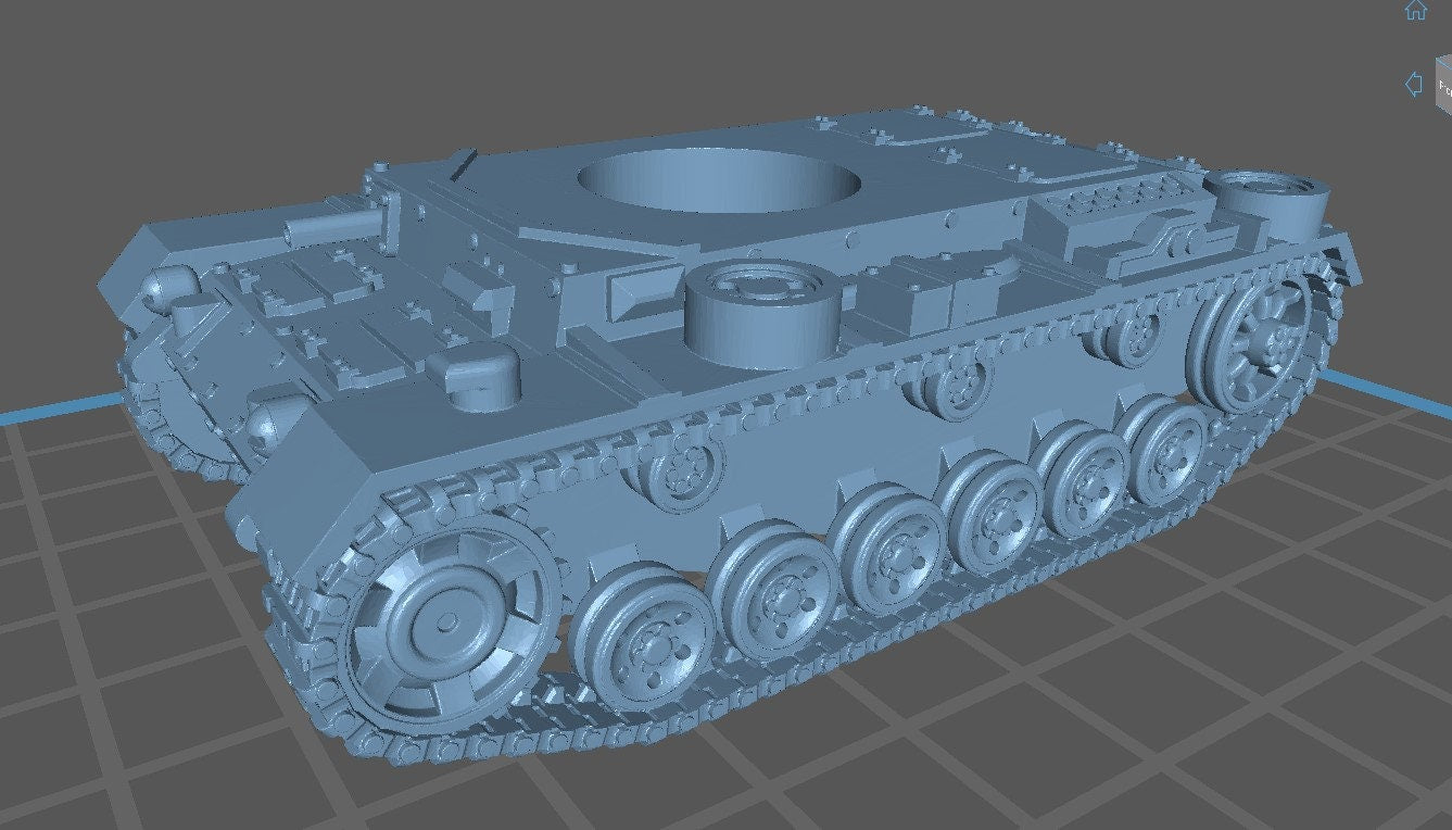 Panzer II Ausf G - Africa Front - German Army - Great for Table Top War Games And Dioramas - Resin 28mm - Eskice Miniature