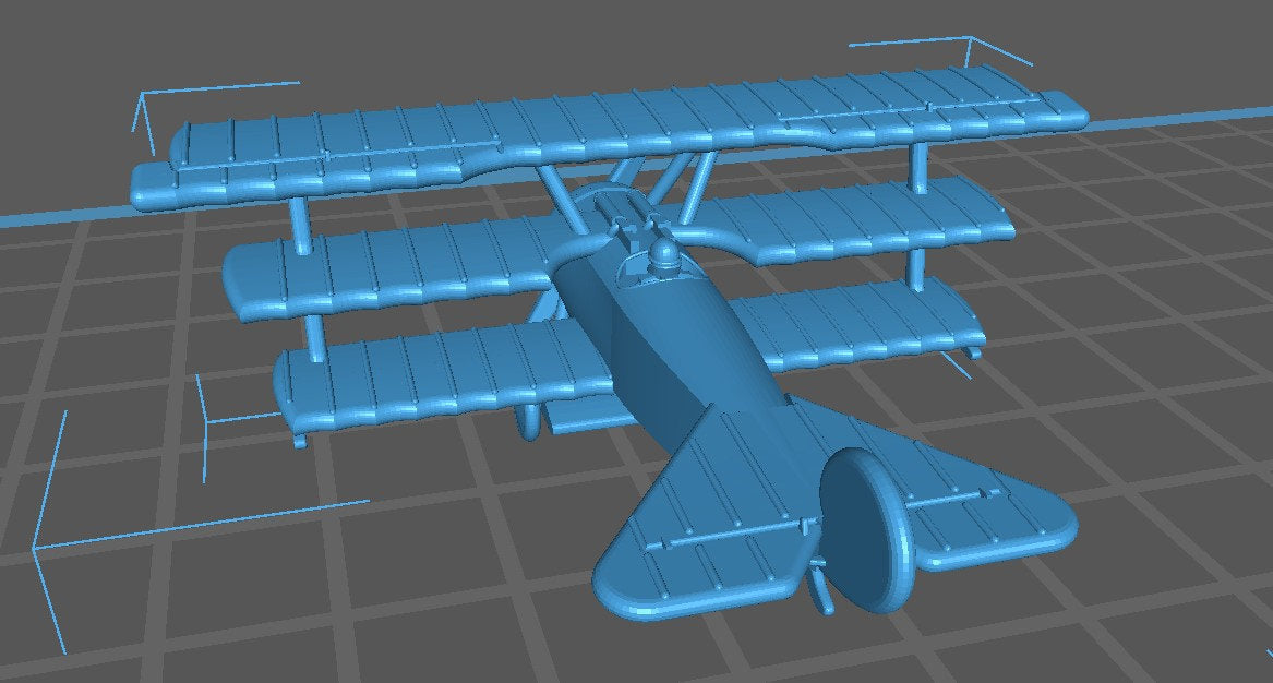Fokker Dr.I - German Air - 1:144 Scale - Great for Table Top War Games and Dioramas - Resin - wargame3d