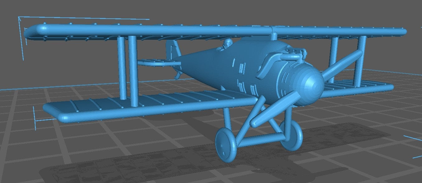 Roland D.II - German Air - 1:144 Scale - Great for Table Top War Games and Dioramas - Resin - wargame3d