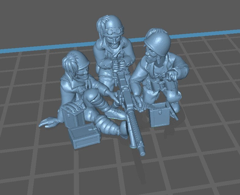 Support Infantry - Italian Army - Great for Table Top War Games and Dioramas - Resin 28mm - Eskice Miniature