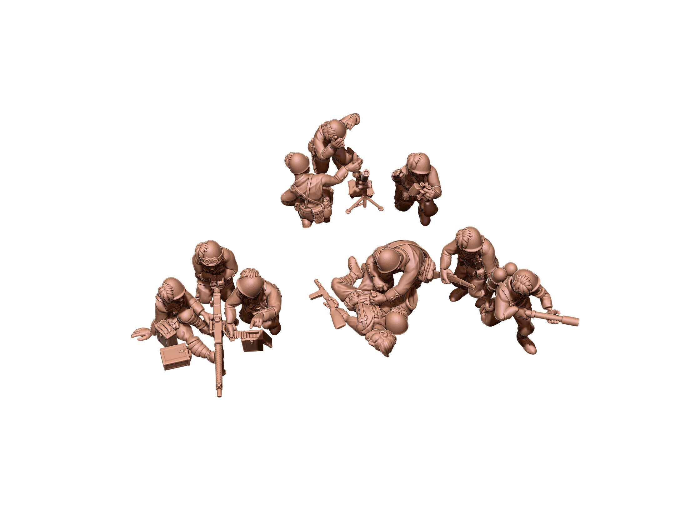 Support Infantry - Italian Army - Great for Table Top War Games and Dioramas - Resin 28mm - Eskice Miniature