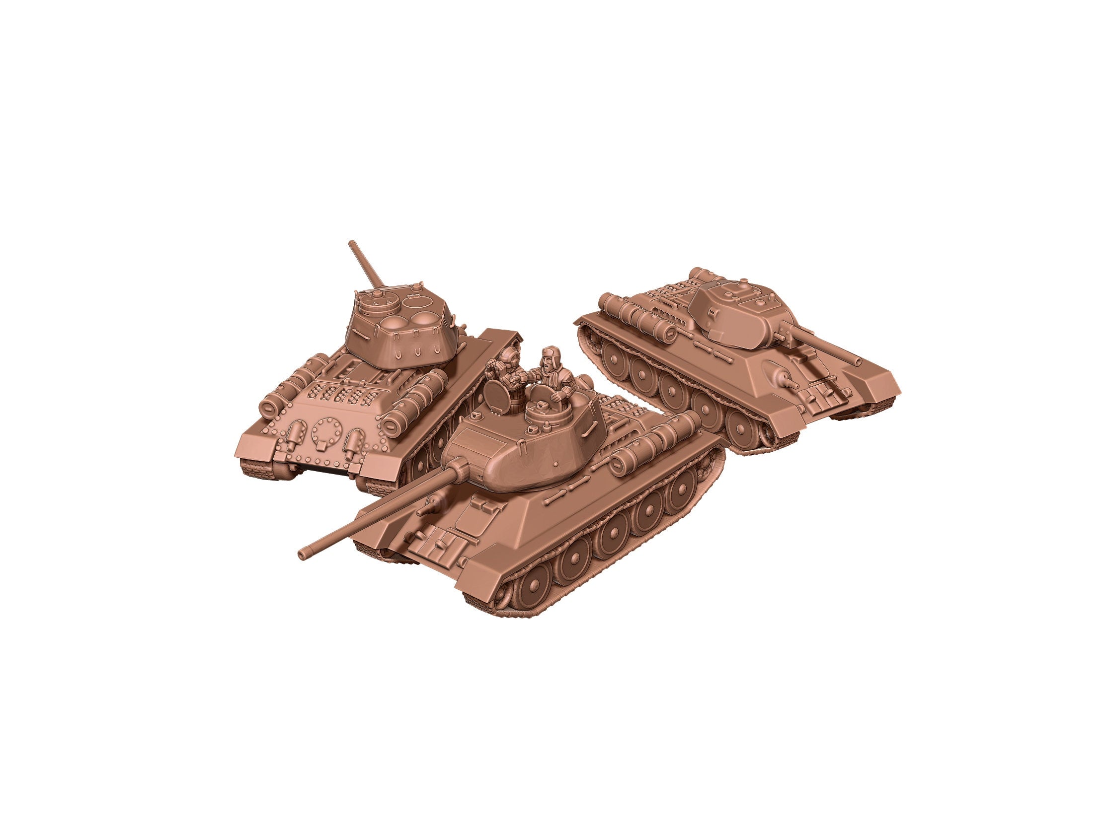 T-34 Medium Tank - Russian Army - Great for Table Top War Games and Dioramas - Resin 28mm - Eskice Miniature