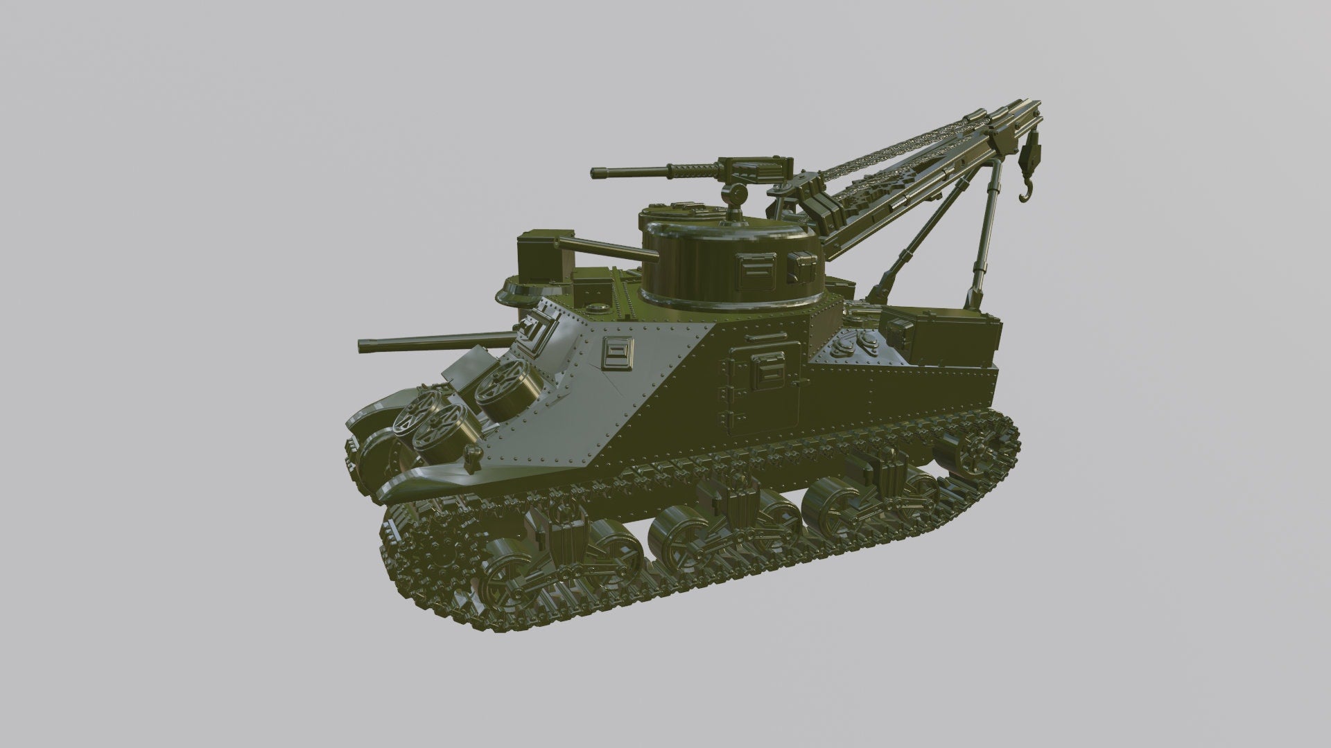 M31 Armoured Recovery Vehicle - Lend-Lease Models - US Army - War Games and Dioramas - Resin - 28 mm scale - wargame3d