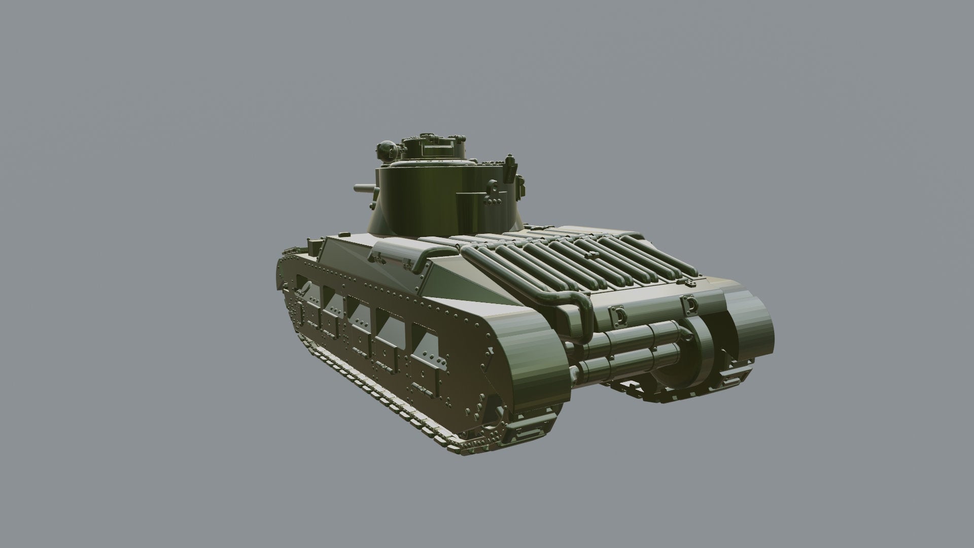 Matilda II Mk.IV with ZiS-5 76mm - Lend-Lease Models - UK Army - War Games and Dioramas - Resin - 28 mm scale - wargame3d