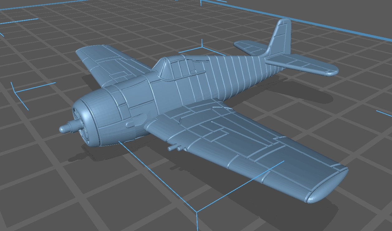 Grumman - F6F3 - Hellcat - US Air - 1:200 Scale - Great for Table Top War Games and Dioramas - Resin - wargame3d