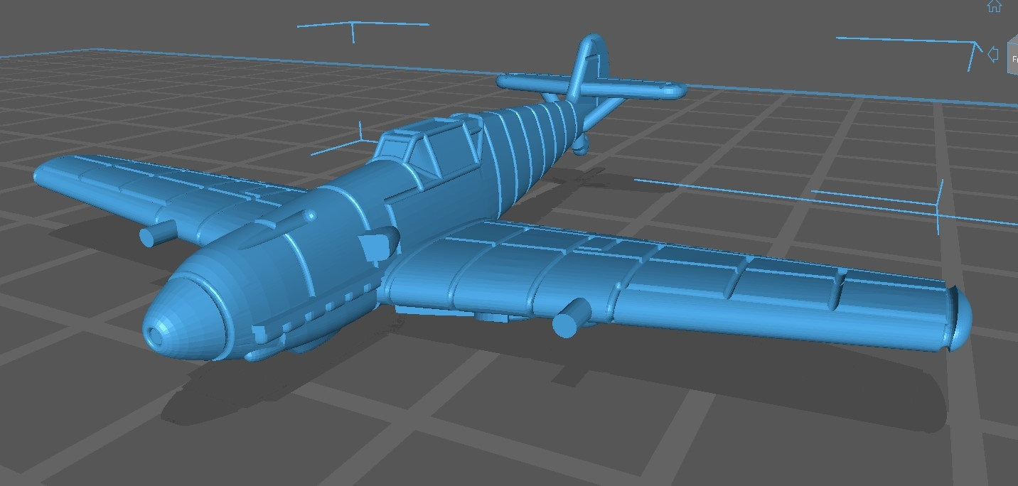 Messerschmitt - BF109E4 - German Air - 1:200 Scale - Great for Table Top War Games and Dioramas - Resin - wargame3d