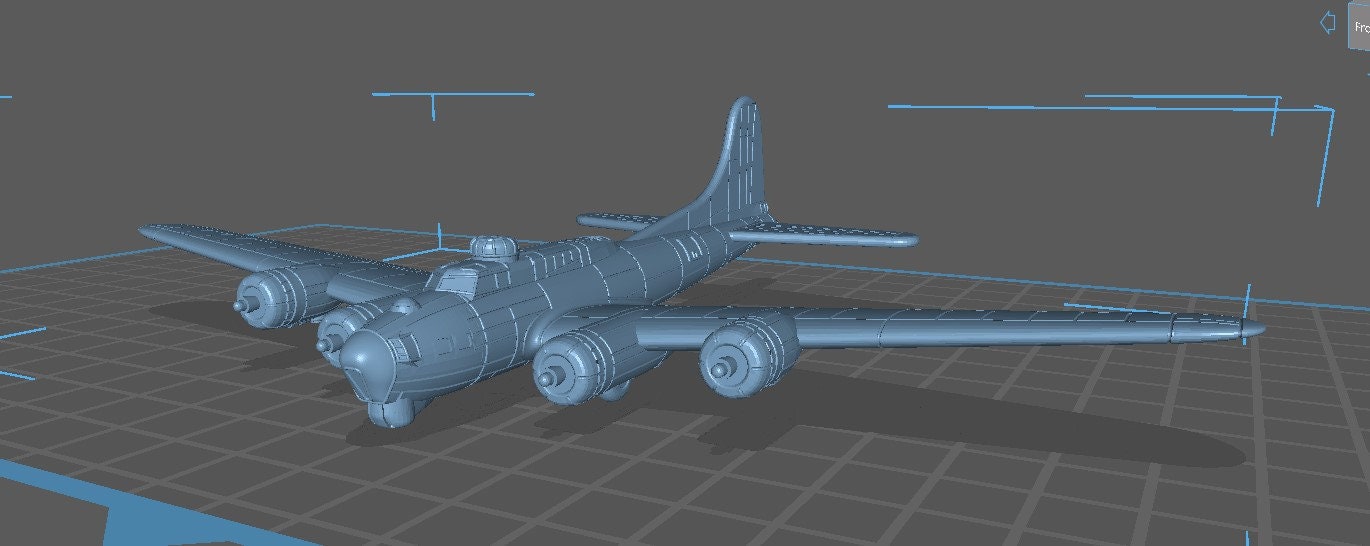 Boeing B17-G - US Air - 1:200 Scale - Great for Table Top War Games and Dioramas - Resin - wargame3d