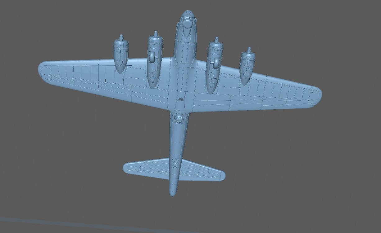 Boeing B17-G - US Air - 1:200 Scale - Great for Table Top War Games and Dioramas - Resin - wargame3d