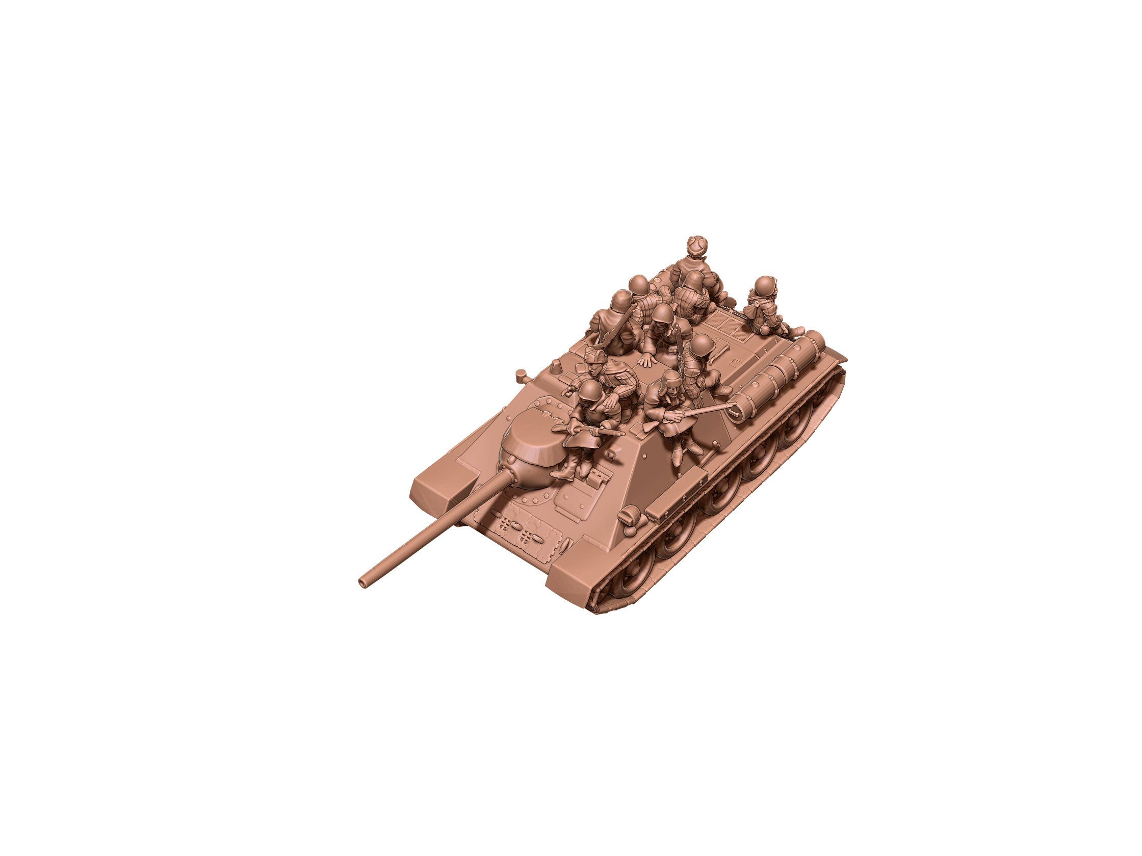 SU-85 - Russian Army - Great for Table Top War Games and Dioramas - Resin 28mm - Eskice Miniature