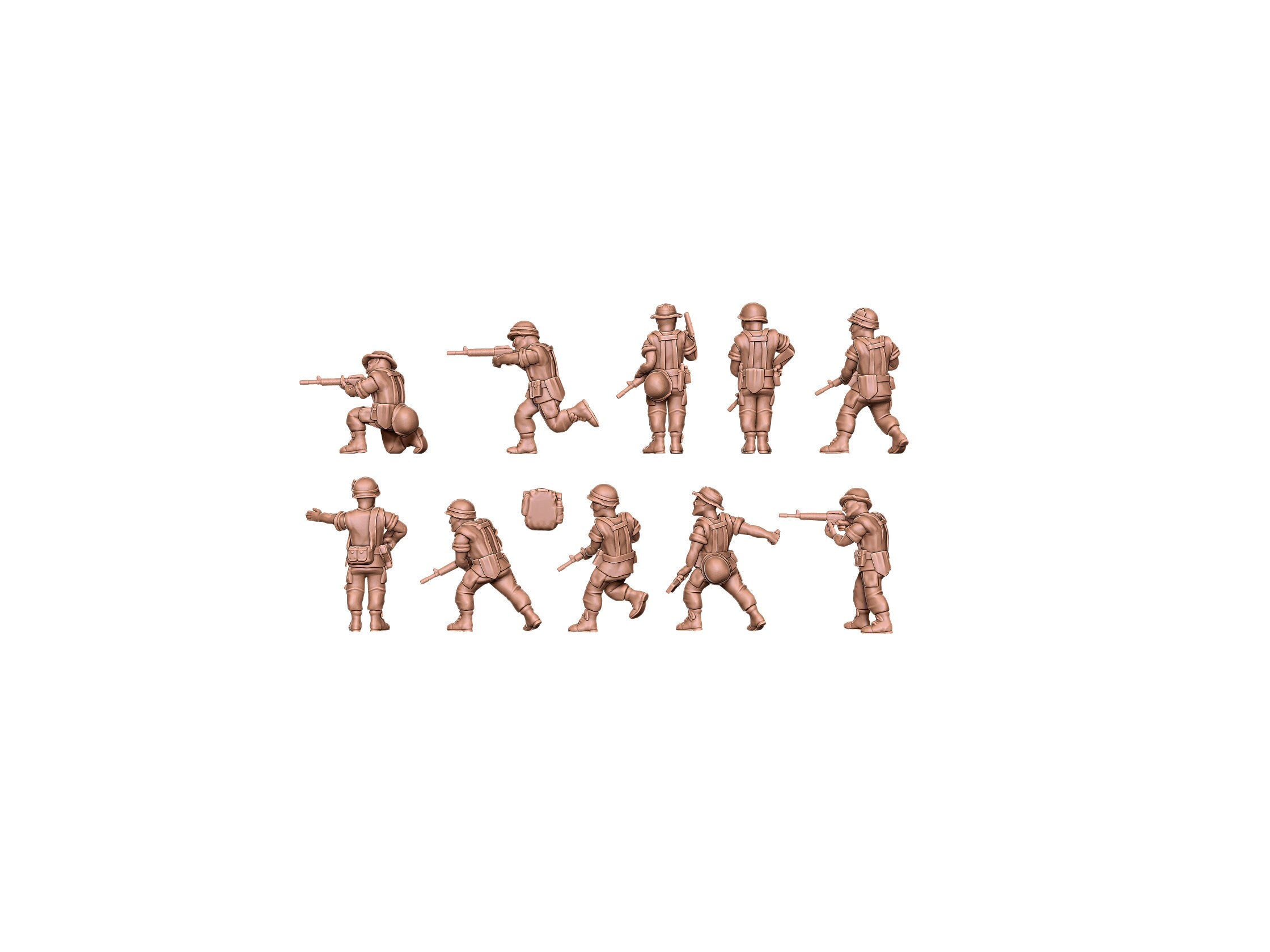 US Marines - Vietnam - 10 minis - USMC - Great for Table Top War Games and Dioramas - Resin 28mm - Eskice Miniature