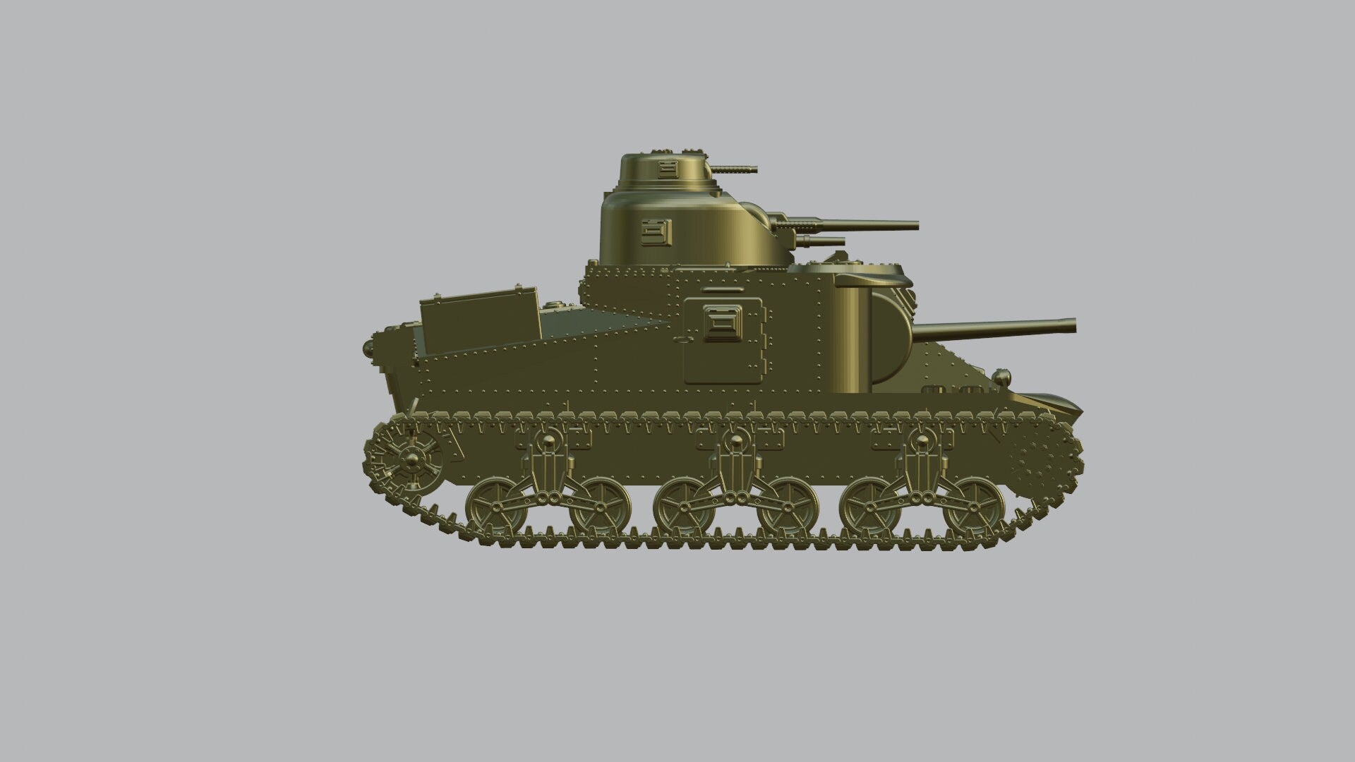 M3 Lee Medium Tank - Lend-Lease Models -US Army - Great for Table Top War Games and Dioramas - Resin - 28 mm scale - wargame3d