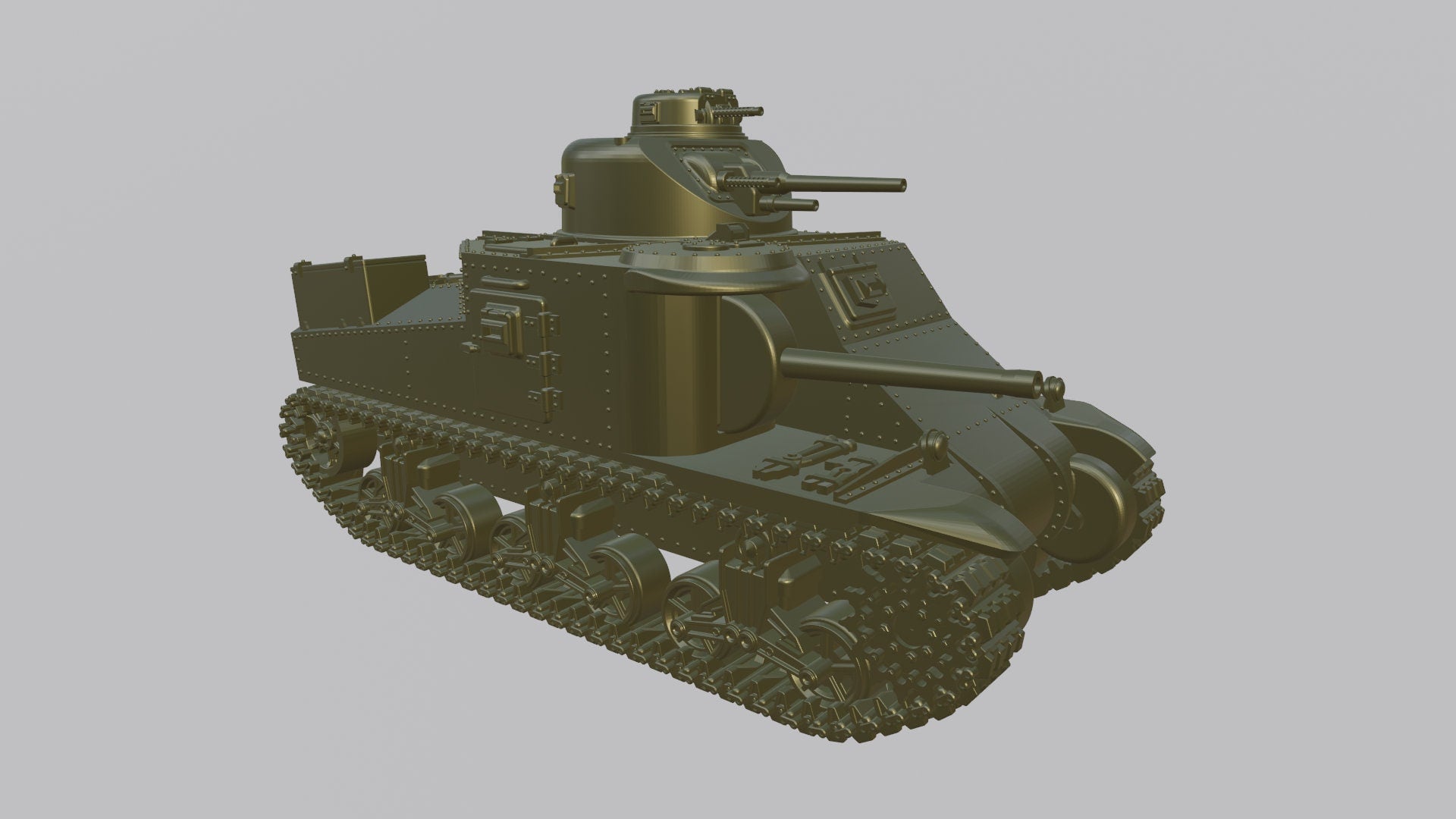 M3 Lee Medium Tank - Lend-Lease Models -US Army - Great for Table Top War Games and Dioramas - Resin - 28 mm scale - wargame3d