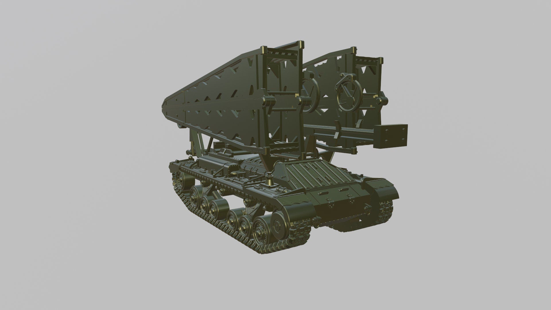 Valentine Bridgelayer - Lend-Lease Models - UK Army - War Games and Dioramas - Resin - 28 mm scale - wargame3d