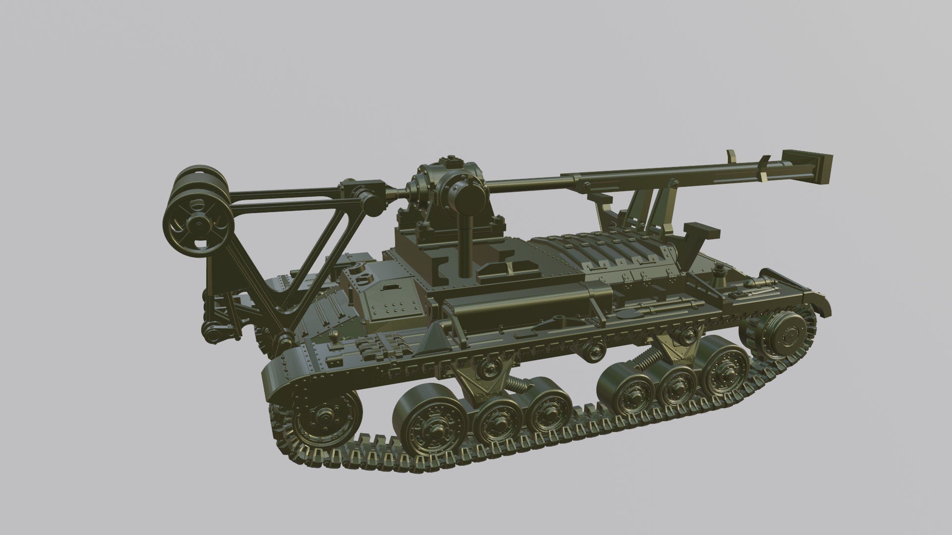 Valentine Bridgelayer - Lend-Lease Models - UK Army - War Games and Dioramas - Resin - 28 mm scale - wargame3d