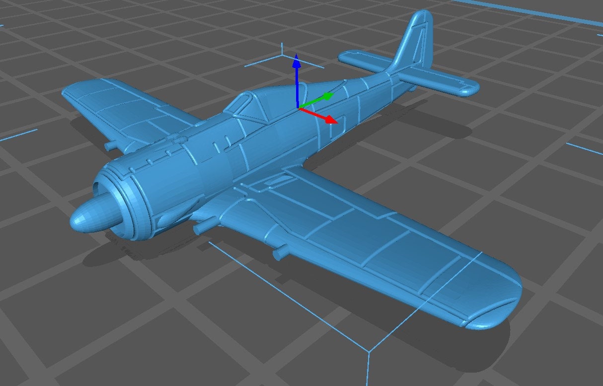 Focke-Wulf - FW-190A4 - German Air - 1:200 Scale - Great for Table Top War Games and Dioramas - Resin - wargame3d