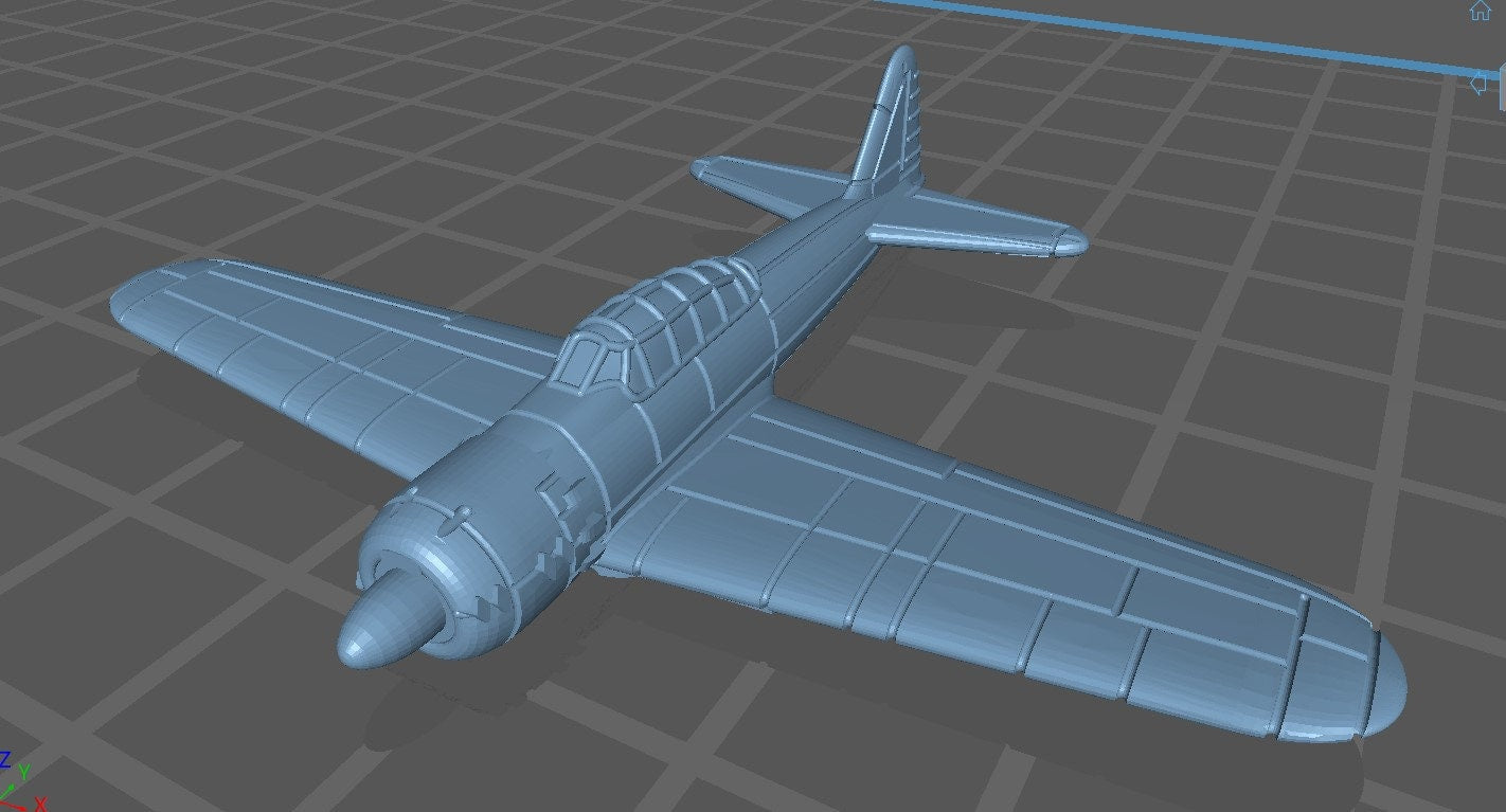 Mitsubishi A6M5 - Japanese Air - 1:200 Scale - Great for Table Top War Games and Dioramas - Resin - wargame3d