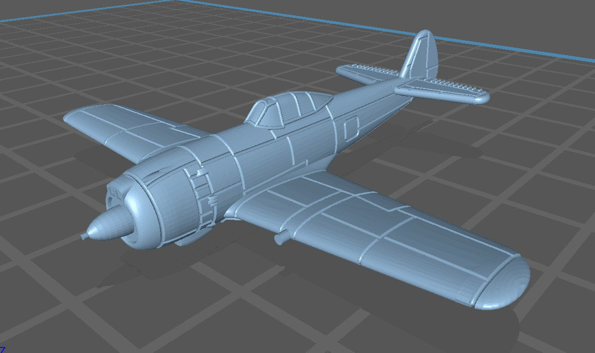 Nakajima - KI-84 - Hayate - Japanese Air - 1:200 Scale - Great for Table Top War Games and Dioramas - Resin - wargame3d