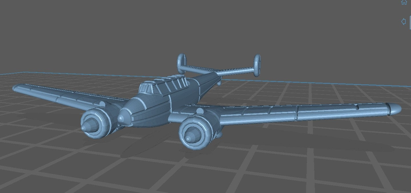 Potez 630 - French Air - 1:200 Scale - Great for Table Top War Games and Dioramas - Resin - wargame3d