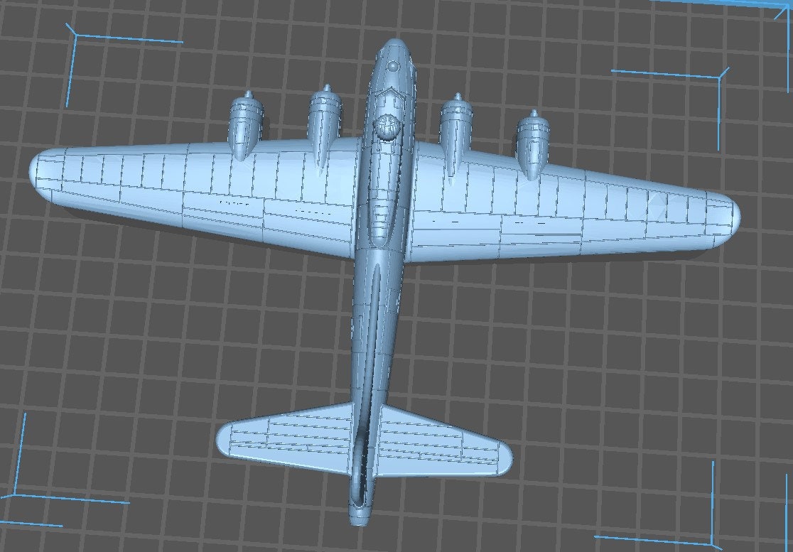 Boeing B17-G - US Air - 1:200 Scale - Great for Table Top War Games and Dioramas - Resin - wargame3d