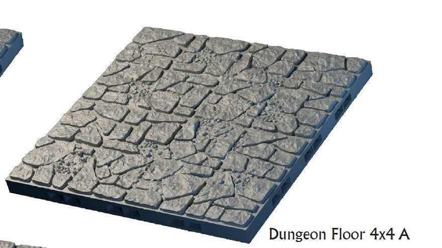 Floor Tiles - Lost Dungeons - DragonLock - DND - Pathfinder - RPG - Dungeon & Dragons - 28 mm/ 1" - Terrain - Fat Dragon Games