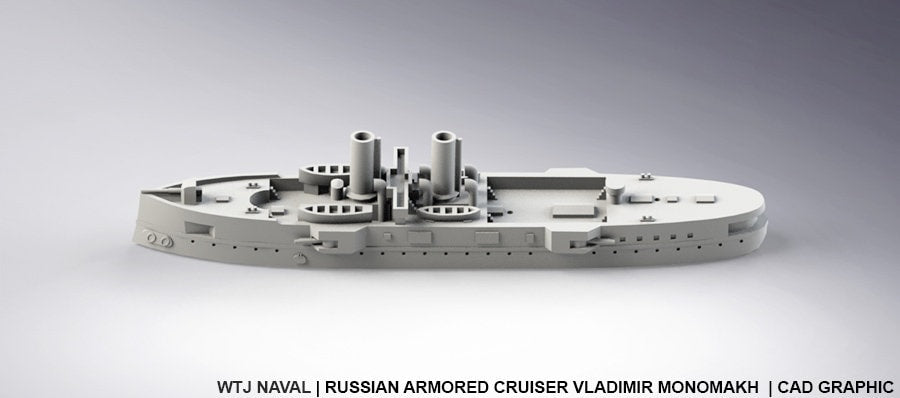 Vladimir Monomakh - Russian Navy - Pre Dreadnought Era - Wargaming - Axis and Allies - Naval Miniature - Warships