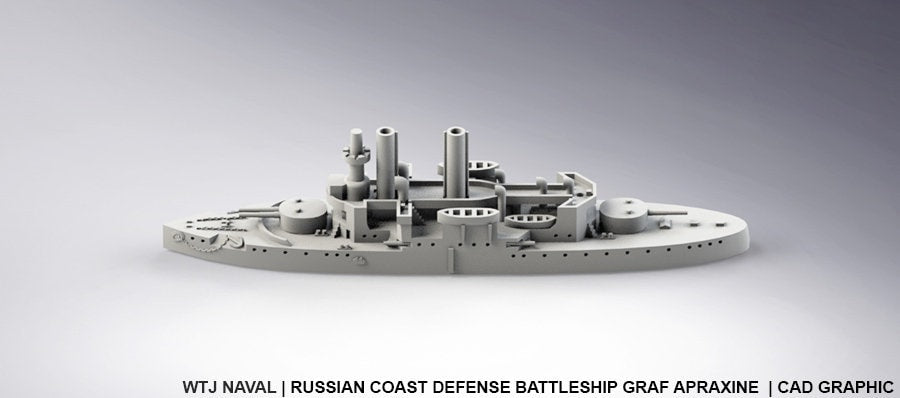 Graf Apraxine - Russian Navy - Pre Dreadnought Era - Wargaming - Axis and Allies - Naval Miniature - Warships