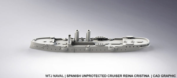 Reina Cristina - Spanish Navy - Pre Dreadnought Era - Wargaming - Axis and Allies - Naval Miniature - Victory at Sea - Warships