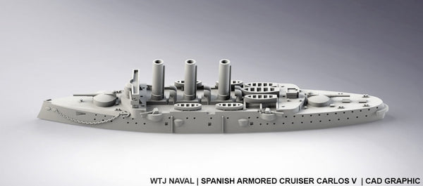 Carlos V - Spanish Navy - Pre Dreadnought Era - Wargaming - Axis and Allies - Naval Miniature - Victory at Sea - Warships