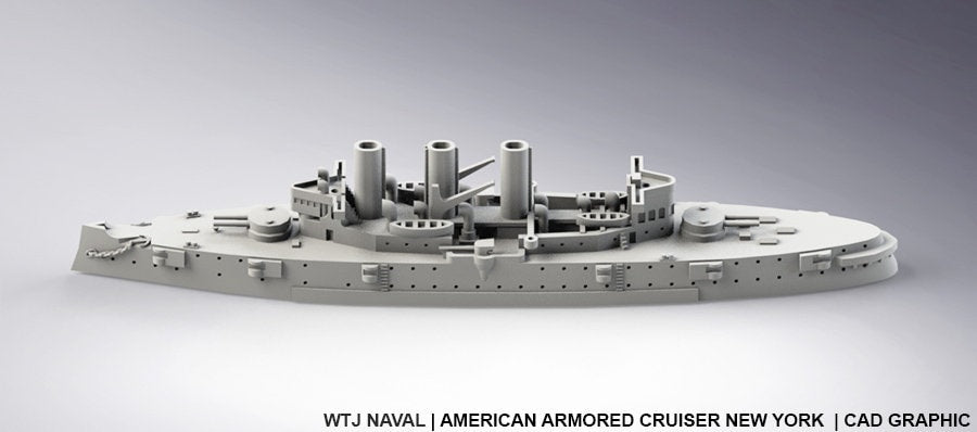 New York - US Navy - Pre Dreadnought Era - Wargaming - Axis and Allies - Naval Miniature - Warships