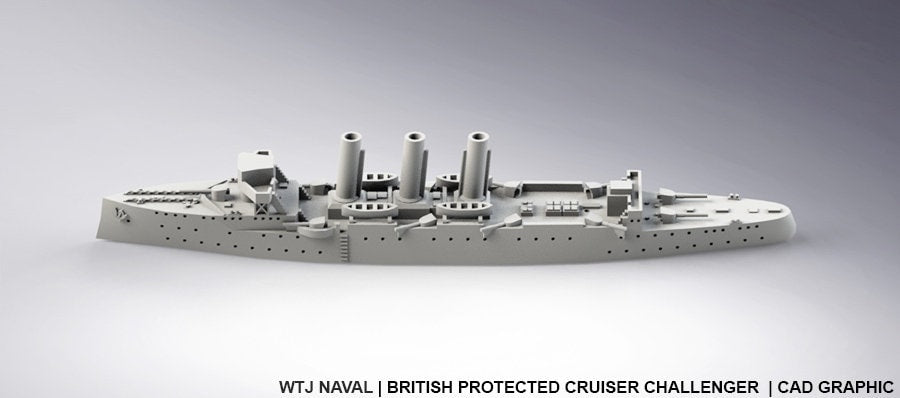 Challenger - UK Royal Navy - Pre Dreadnought Era - Wargaming - Axis and Allies - Naval Miniature - Warships