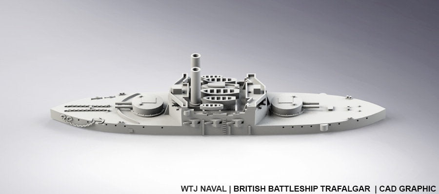 Trafalgar - UK Royal Navy - Pre Dreadnought Era - Wargaming - Axis and Allies - Naval Miniature - Warships