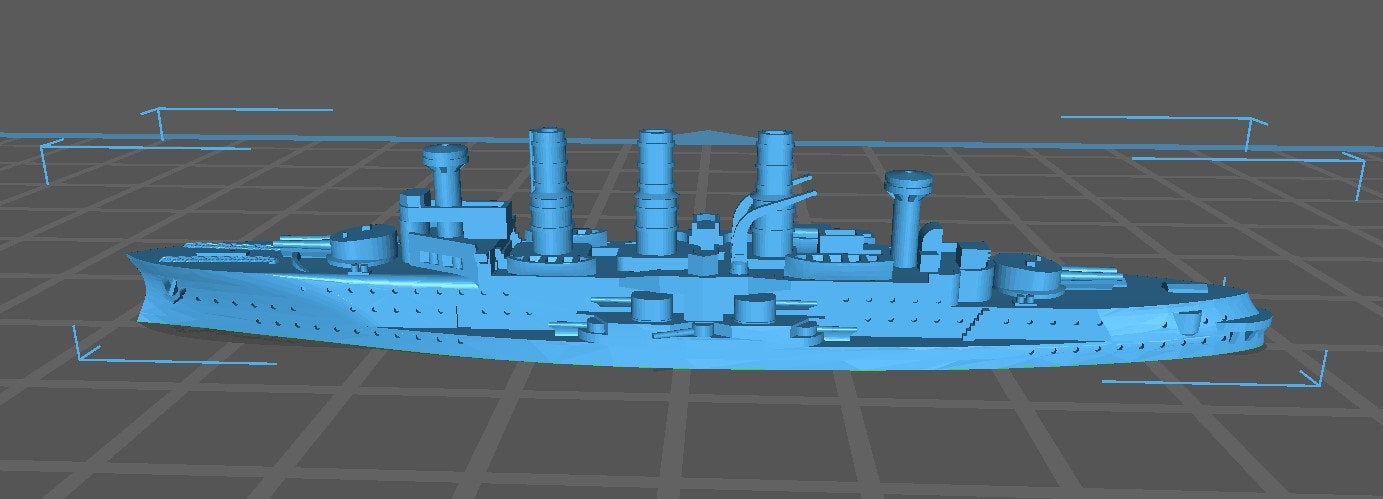 Prinz Adalbert - German Navy - Pre Dreadnought Era - Wargaming - Axis and Allies - Naval Miniature - Warships