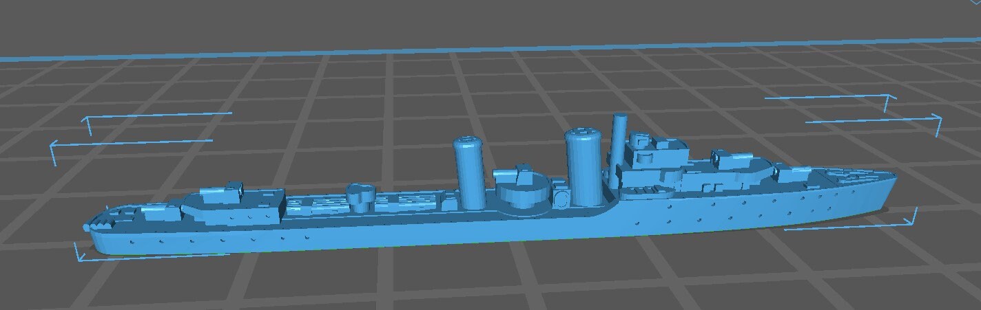 HMS Faulknor - Royal Navy - Wargaming - Axis and Allies - Naval Miniature - Tabletop Games - Warships - C.O.B.