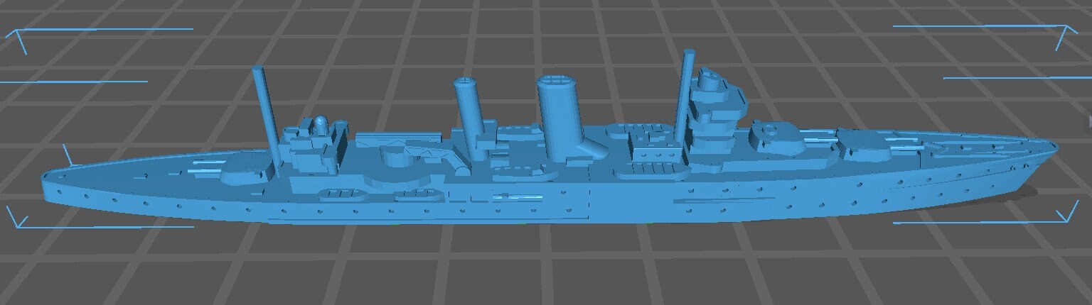 HMS York - Royal Navy - Wargaming - Axis and Allies - Naval Miniature - Tabletop Games - Warships - C.O.B.