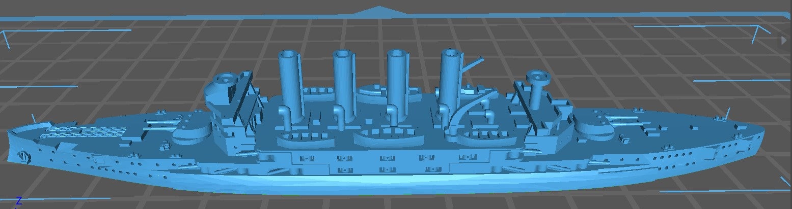 Tennessee - US Navy - Pre Dreadnought Era - Wargaming - Axis and Allies - Naval Miniature - Warships