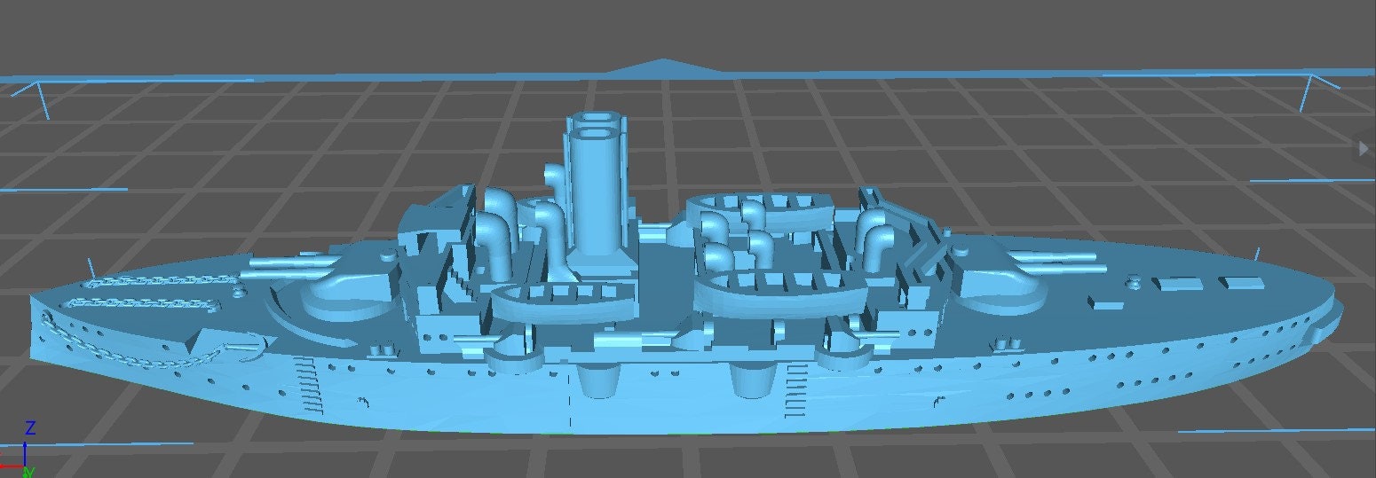Barfleur - UK Royal Navy - Pre Dreadnought Era - Wargaming - Axis and Allies - Naval Miniature - Warships