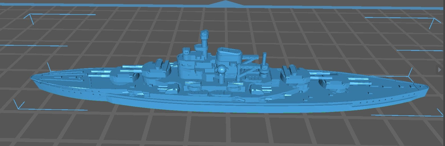 Bayern - WWII Variant - German Navy - Wargaming - Axis and Allies - Naval Miniature - Tabletop Games - Warships - C.O.B.