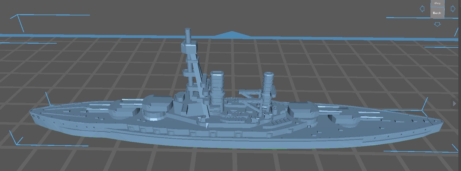 Bayern - Pre WWII Variant - German Navy - Wargaming - Axis and Allies - Naval Miniature - War Games - Warships - C.O.B.