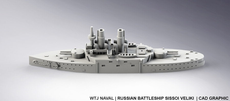 Sissoi Veliki - Russian Navy - Pre Dreadnought Era - Wargaming - Axis and Allies - Naval Miniature - Warships