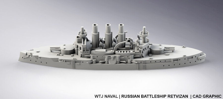Retvizan - Russian Navy - Pre Dreadnought Era - Wargaming - Axis and Allies - Naval Miniature - Warships