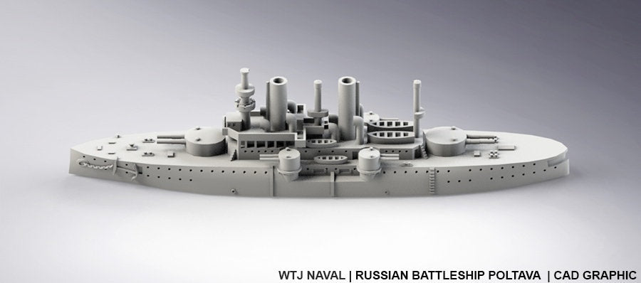Poltava - Russian Navy - Pre Dreadnought Era - Wargaming - Axis and Allies - Naval Miniature - Warships