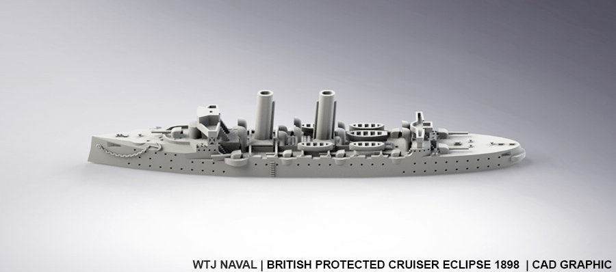 Eclipse - Circa 1898- UK Royal Navy - Pre Dreadnought Era - Wargaming - Axis and Allies - Naval Miniature - Warships