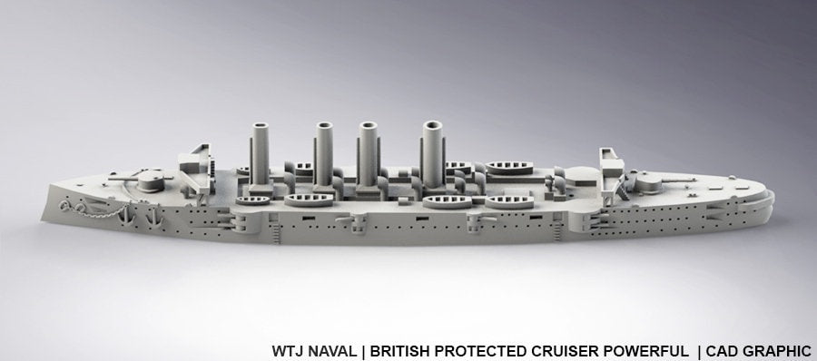 Powerful - UK Royal Navy - Pre Dreadnought Era - Wargaming - Axis and Allies - Naval Miniature - Warships