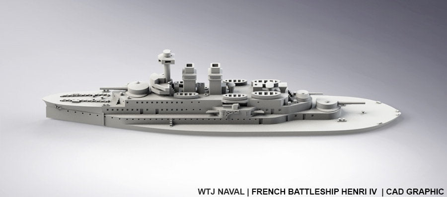 Henri IV - French Navy - Pre Dreadnought Era - Wargaming - Axis and Allies - Naval Miniature - Warships