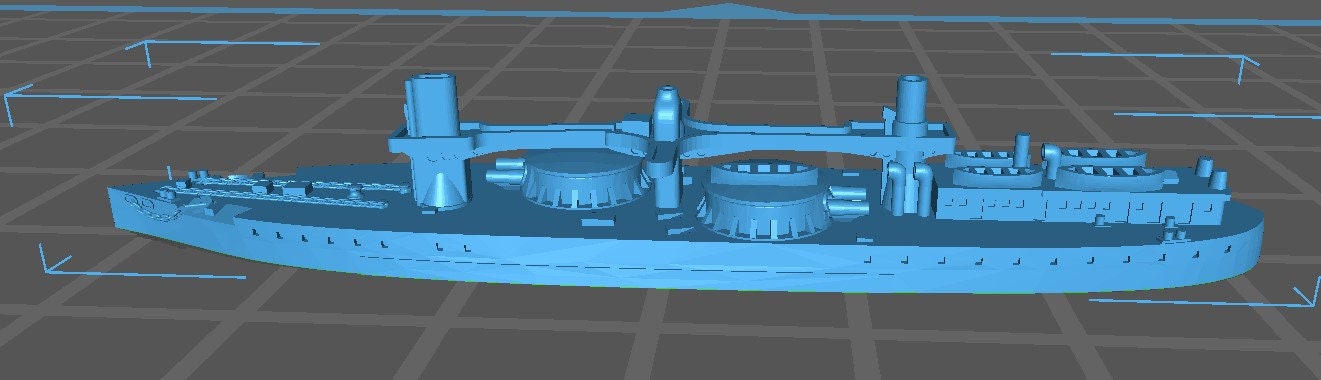 Dandolo - Italian Navy - Pre Dreadnought Era - Wargaming - Axis and Allies - Naval Miniature - Warships