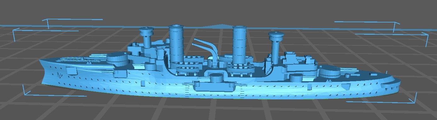 Furst Bismarck - German Navy - Pre Dreadnought Era - Wargaming - Axis and Allies - Naval Miniature - Warships