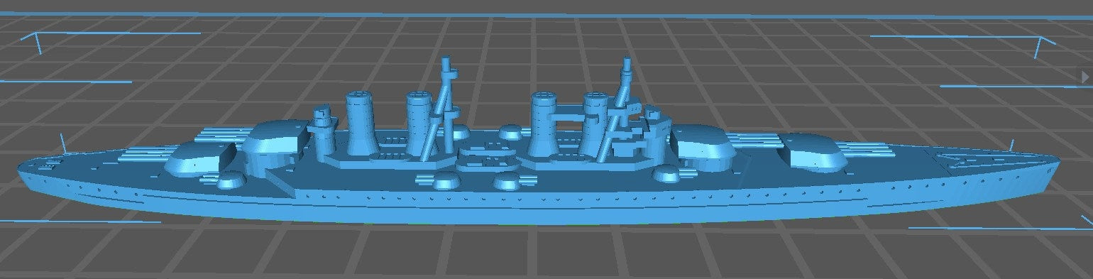 General Ferratis 1915 battleship G - Italian Navy - Wargaming - Axis & Allies - Naval Miniature - Warships - C.O.B.