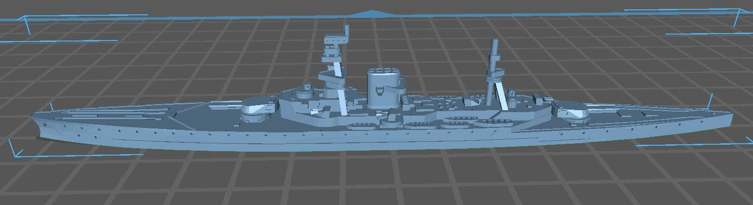 HMS Courageous 1916 - Royal Navy - Wargaming - Axis and Allies - Naval Miniature - Tabletop Games - Warships - C.O.B.