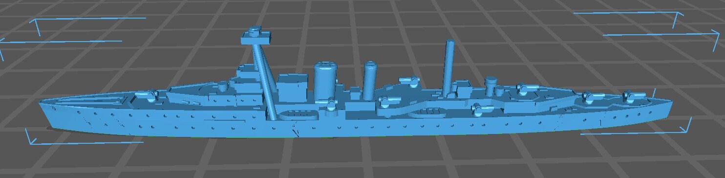 HMS Coventry - Royal Navy - Wargaming - Axis and Allies - Naval Miniature - Tabletop Games - Warships - C.O.B.